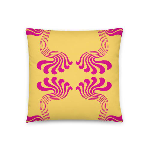 Art Nouveau Paisley No.9 Throw Pillow | Pillows by Odd Duck Press