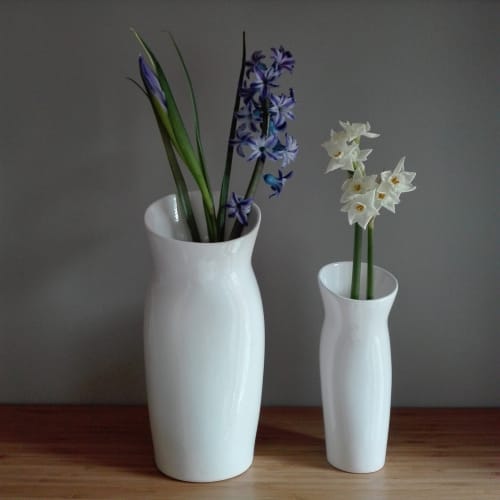 China Vase. Ceramic Vase. Contemporary Vase. White Vase. | Vases & Vessels by Wendy Tournay Ceramics