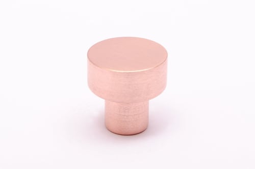 Dot 18 Brushed Copper Knob | Hardware by Windborne Studios
