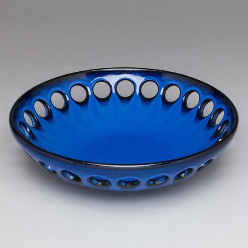 Round Single Demi Pierced Bowl | Decorative Bowl in Decorative Objects by Lynne Meade