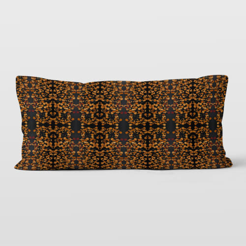 Copper Dots 12x24 Lumbar Pillow Cover | Pillows by Brandy Gibbs-Riley