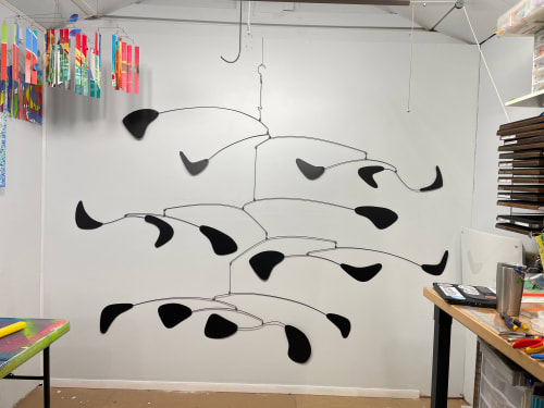 Customized Large Metal Mobile Kinetic Sculpture All Steel | Wall Hangings by Skysetter Designs