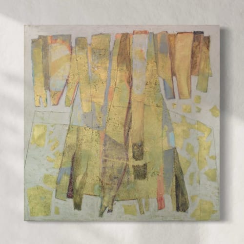 Kimonoesque (Metal & Remnants) | Oil And Acrylic Painting in Paintings by Sorelle Gallery