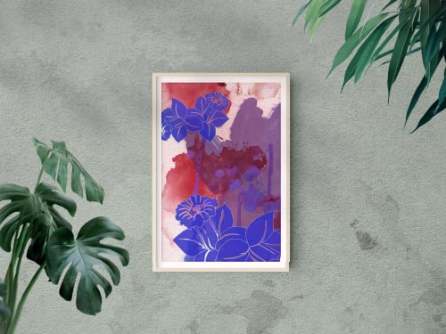 Abstract Florarl no.9 Giclée Print | Paintings by Odd Duck Press
