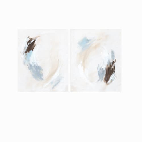 Set of 2 Soft Motion | Prints in Paintings by NLS Design