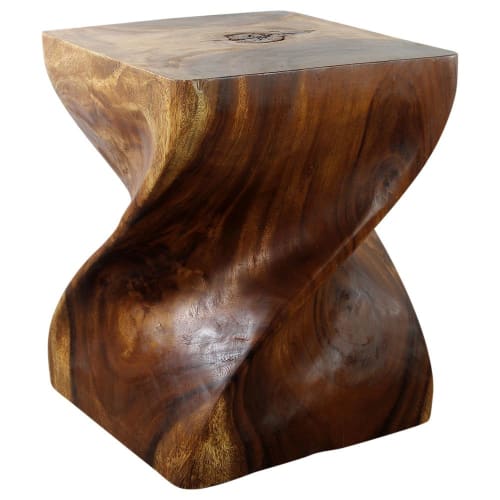 Haussmann® Wood Big Twist Coffee Table 16 in SQ x 20 in | Tables by Haussmann®