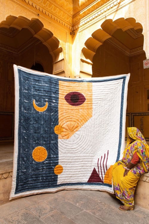 Mojave Quilt Reverse | Linens & Bedding by CQC LA