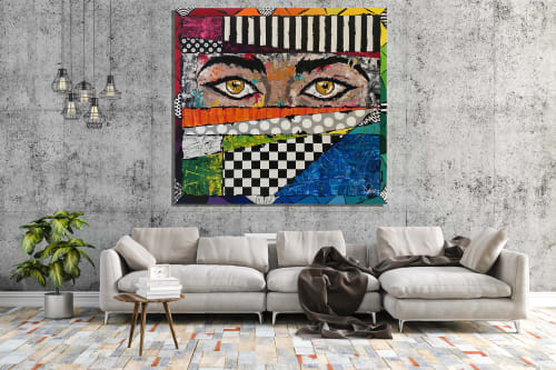 Inner Observer | Oil And Acrylic Painting in Paintings by Daniela SV Art