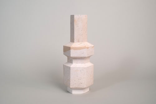 Vase Hexad 26 - Wood Dust Waste | Vases & Vessels by Tropico Studio