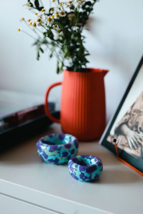 Glass Blown Space Girl Mini Nest Bowl | Decorative Objects by Maria Ida Designs