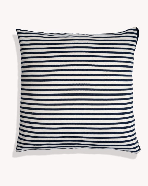 Sofia Breton Stripe Cotton Cushion Cover | Sham in Linens & Bedding by Routes Interiors
