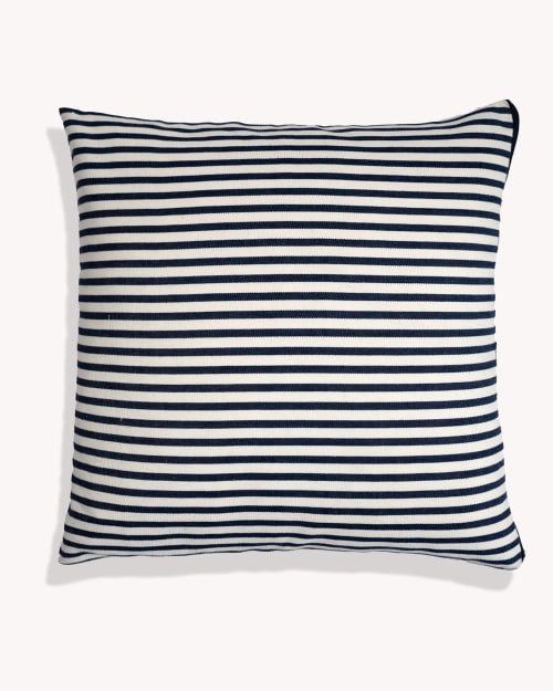 Sofia Breton Stripe Cotton Cushion Cover | Linens & Bedding by Routes Interiors