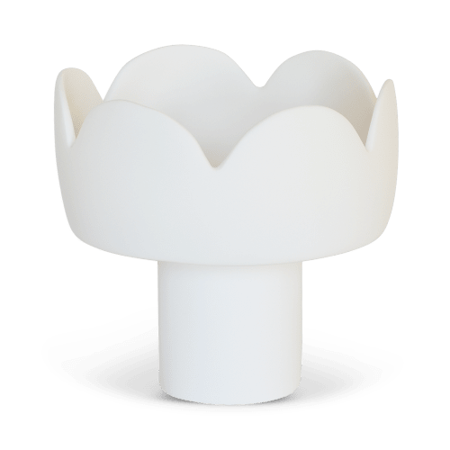 Fleur Medium Footed Bowl | Serving Bowl in Serveware by Tina Frey