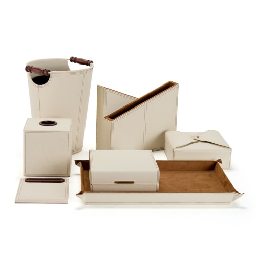 Ivory Essence with Wood Accents | Decorative Objects by Rikan