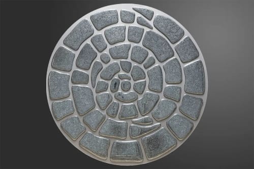 Spiral Cobalt Mural | Decorative Objects by PlusObject