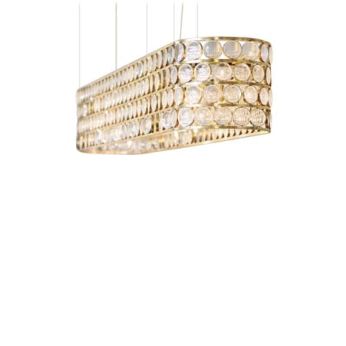 AM9622 Valentino Lenses Oval | Chandeliers by Alan Mizrahi Lighting Design