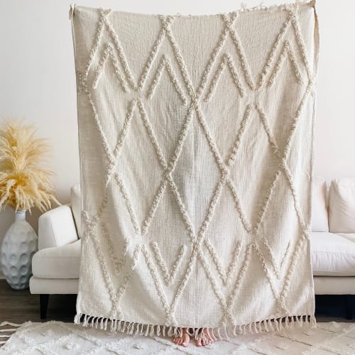 Maya Throw Blanket | Linens & Bedding by Busa Designs
