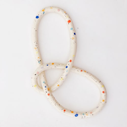 Clay Object 06 - Double Sprinkles Circles | Sculptures by OBJECT-MATTER / O-M ceramics