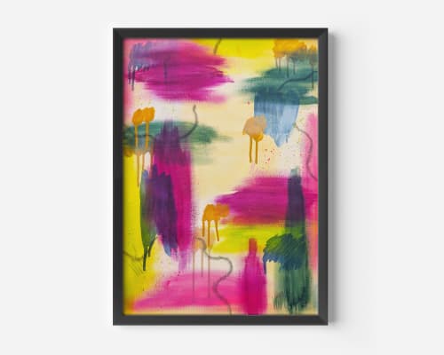 What Remains Unspoken 18x24in – Contemporary Abstract Painting | Oil And Acrylic Painting in Paintings by Abby May