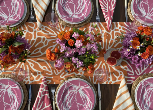 Blush Table Runner | Linens & Bedding by OSLÉ HOME DECOR