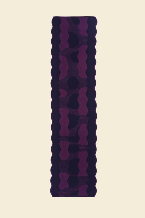 Organic Cotton/Viscose Table Runner in Purple | Linens & Bedding by BOI
