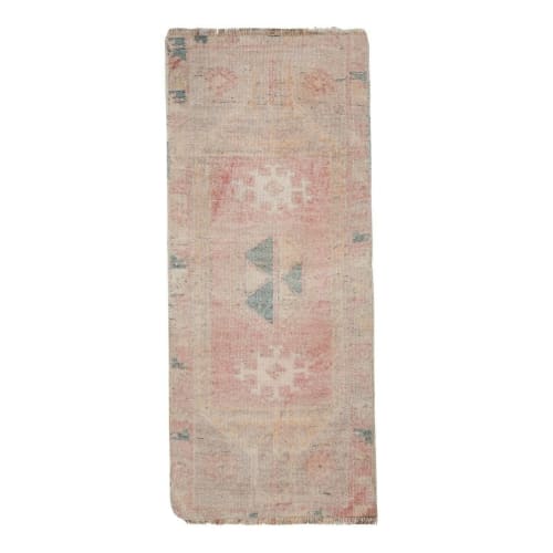 Turkish Small Muted Oushak Rug - Kitchen Rug Mat 1'7" X 3'8" | Rugs by Vintage Pillows Store