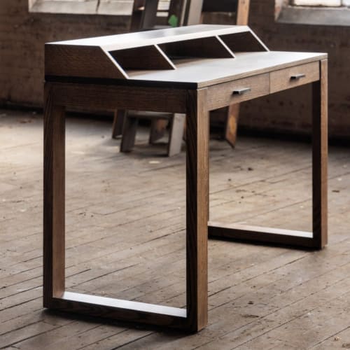 Flagg Desk | Classic Writing Desk or Home Office Computer | Furniture by Alabama Sawyer