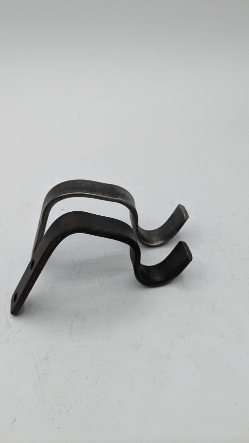 Hand Forged Curtain Rod Bracket Hook | Hardware by Element Hand Forged Hardware
