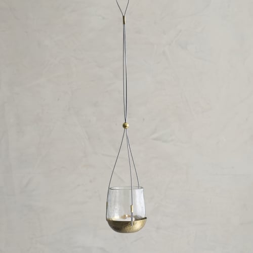 Pebbled Hanging Lantern Small | Pendants by The Collective