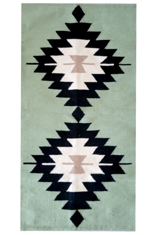 Green Arizona Handwoven Kilim Rug | Rugs by Mumo Toronto