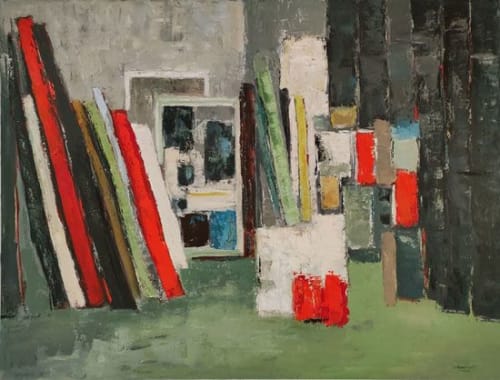L'atelier / The Workshop | Oil And Acrylic Painting in Paintings by Sophie DUMONT