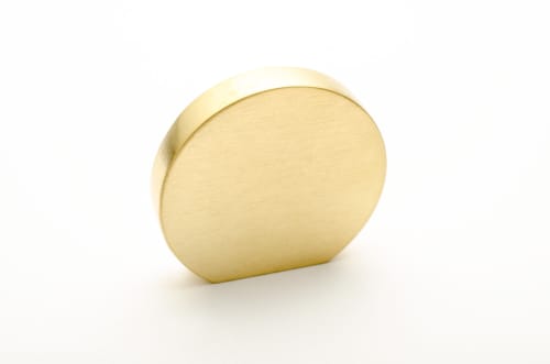 Globe 35 Brushed Brass | Knob in Hardware by Windborne Studios