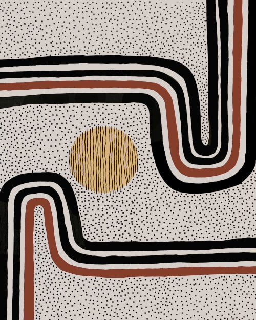 Redstripe | Art Print | Prints in Paintings by PAR  KER made