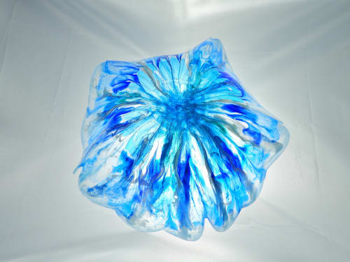 Blue and White Fiesta Bowl | Decorative Bowl in Decorative Objects by Scott Williams - Unique Originals