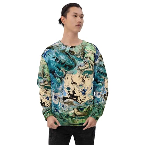 Unisex Sweatshirt - Tectonic - Fluid Abstract Geologic Art | Work by Eman's Gallery