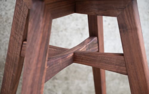 Swiveling Modern Bucket Seat Stool, counter stool, barstool, dining chair, USA made | Bar Stool in Chairs by Marco Bogazzi