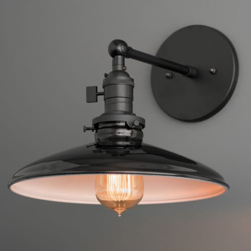 Black Shade Wall Sconce - Model No. 2911