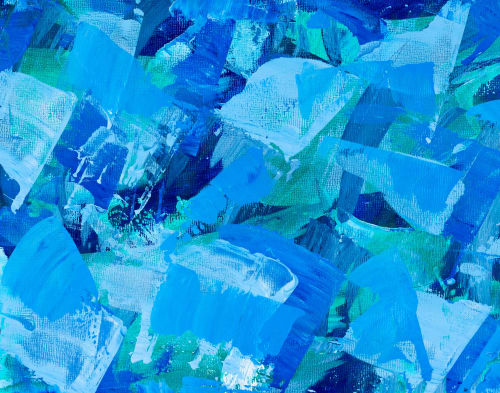 Waves | Oil And Acrylic Painting in Paintings by Brianne Valentino