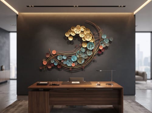 Tidal Vortex Wall Sculpture | Sculptures by Lago Luna Studio