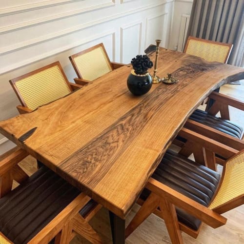 Live Edge Wood Dining Table | Tables by Ironscustomwood