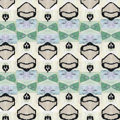 Opal, Jade | Linens & Bedding by Philomela Textiles & Wallpaper