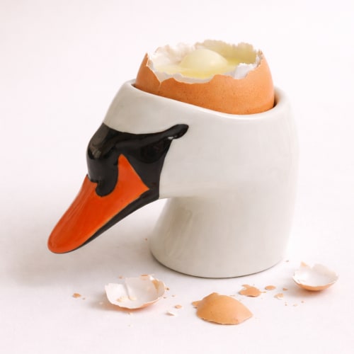 A Goose Egg Cup – Handmade Ceramic Egg Holder | Dinnerware by 4AM Product Design