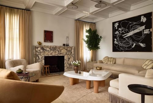 Luxury Marble Fireplace Surround | Custom Stone Mantel | Handcrafted Statement Fireplace | Made to Order | Fireplaces by AEGEAN MARBLE ARTISAN ATELIER