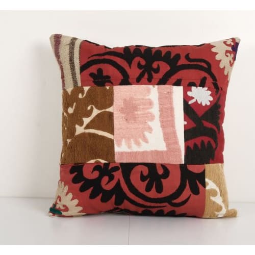 Ethnic Suzani Patchwork Cushion Cover, Suzani Ethnic Pillow | Pillows by Vintage Pillows Store