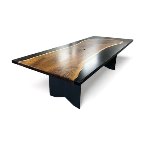 Black Walnut Epoxy Casted Conference Table 120 | Tables by KC Custom Hardwoods | KC Custom Hardwoods in Kansas City