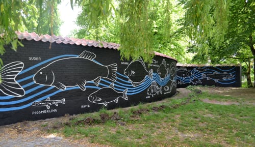 Mural in Odense: City Fish | Street Murals by No Title
