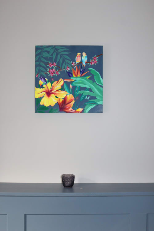 "Pina Colada" and "Tobago" paintings | Paintings by Louise Dean - Artist