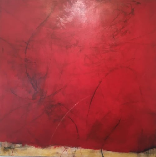 Red Sun | Paintings by Julianna Poldi