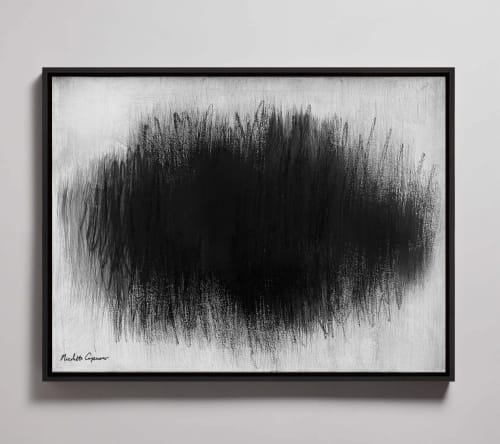 "C'est La Vie" - Abstract Expressionism Framed Giclée Large | Prints in Paintings by ART + ALCHEMY By Nicolette Atelier