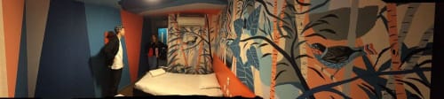 easyHotel Mural | Murals by TIGERS OF THE UNIVERSE | easyHotel Old Street/Barbican in London